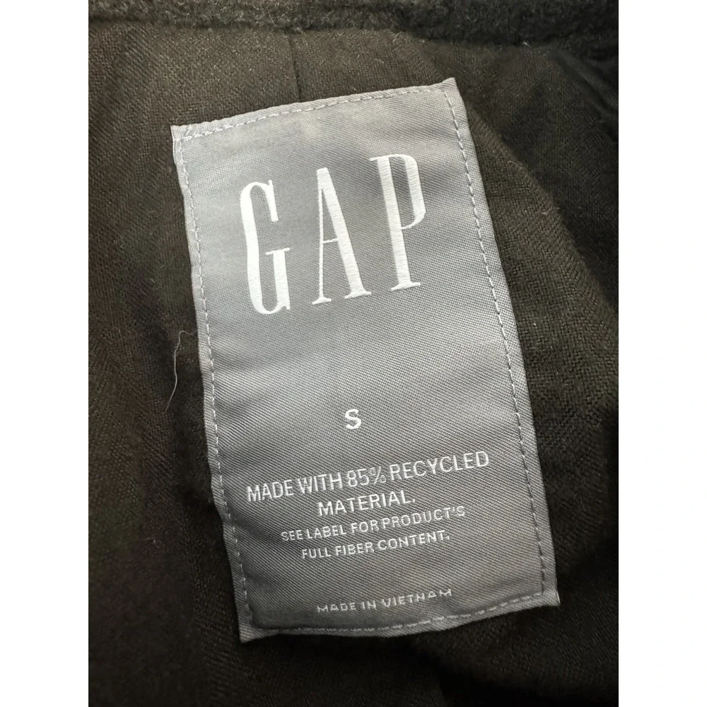 GAP Coat Mens Small‎ Olive Green Wool Blend Button Front Classic Overcoat Jacket